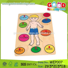 OEM Welcomed Wooden Educational Toy Body Puzzle Toys for Sale